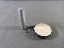 COUTURE : Pique-aiguilles en os et velours + étui à aiguilles en aluminium