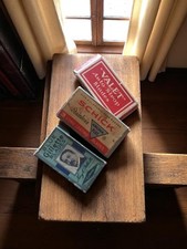 Lot de lames de rasoir vintage années 1950 avec boîtes - Marque Ancienne