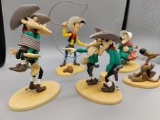 Rare Collection 5 figurines Lucky Luke et la famille DALTON - Figurine Leblon