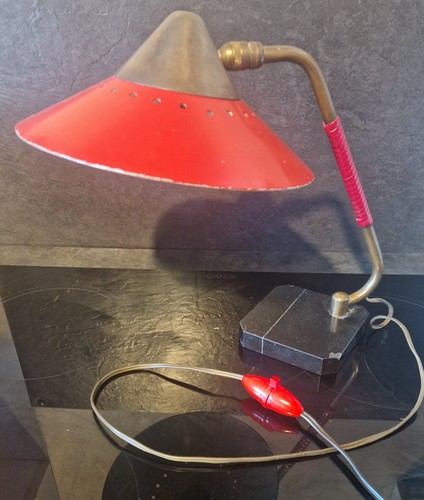 Lampe vintage année rouge - vintage,