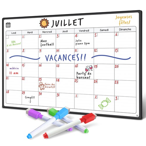 Calendrier magnétique pour - calendrier,