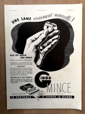 ▬►Publicité de 1934 - Lame de rasoir GIBBS - fil à couper la barbe - 1430