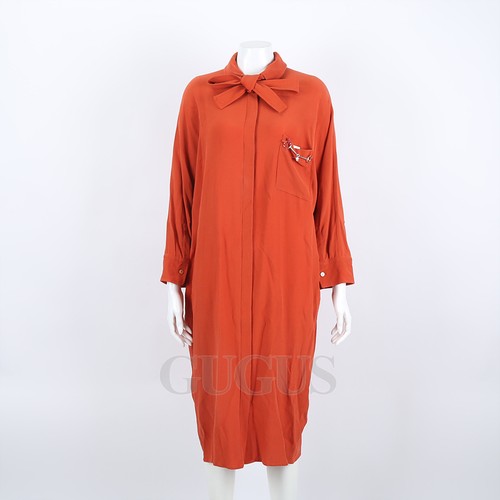 Hermes robe soie - en,