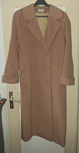 Manteau long couleur camel