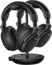 sans fil casque pour TV,avec émetteur/Support de Charge, Batterie de Rechange