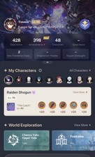 EU Compte Genshin Impact AR 55