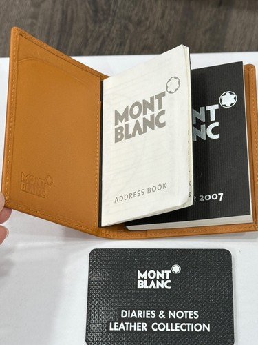 New montblanc caramel brown - new,