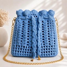 Sac à main tricoté à la