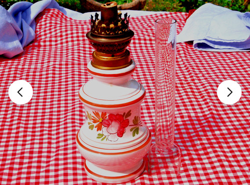 Ancienne lampe pétrole - lampe, à