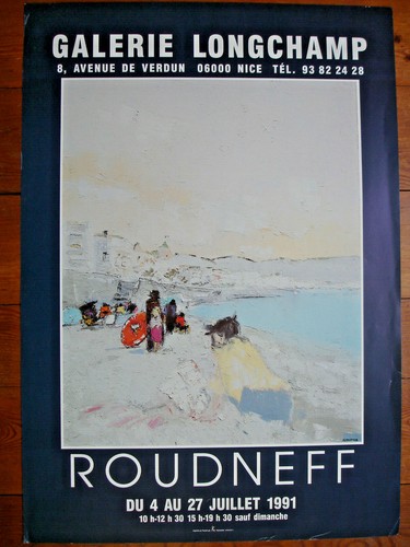 Affiche roudneff 1991 galerie - , 1991-galerie
