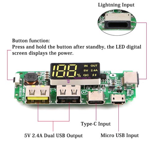 Dual usb lithium battery - usb,
