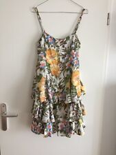 Robe vintage Rene DERHY fleurie volants taille 36