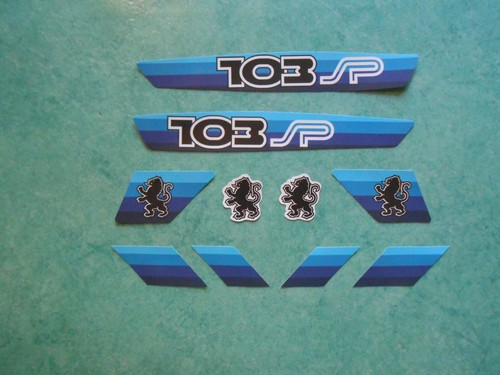 Lot autocollants peugeot 103 - autocollants,
