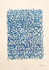 Monochrome Abstrait Cyanotype