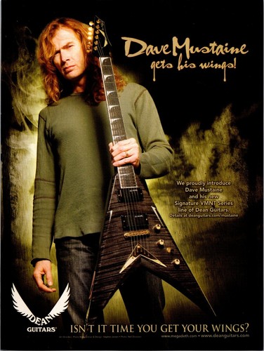 Dean guitars dave - dean, mustaine