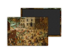 les jeux d'enfants-Brueghel Pieter l'Ancien-Magnet Frigo 54x78mm