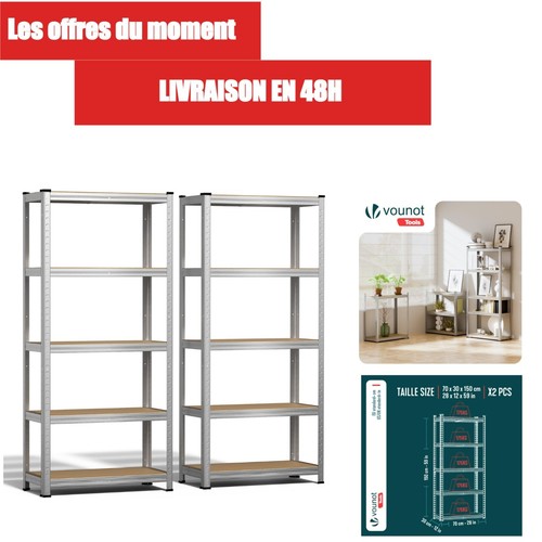 étagère rangement lot de - de,