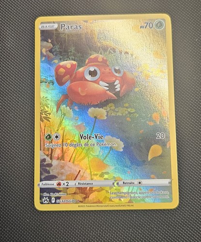 Carte pokémon paras - carte,