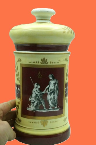 Pot pharmacie porcelaine - en,