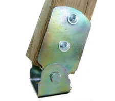 Pied poteau inclinable 7x7 - pied,