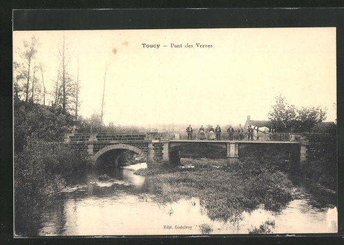 Cpa toucy pont - cpa, des