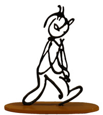 Tintin sculpture alph art - tintin, -sculpture