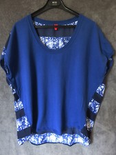 PULL MANCHE COURTES BLEU