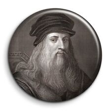 Leonard de Vinci - Magnet Frigo rond 56mm