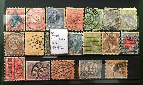 Lot timbres des pays - pays, bas