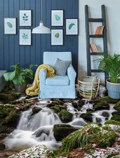 3D pierre herbe 7263NA papier