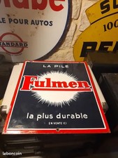 Plaque  émaillée fulmen double face