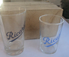 RICARD RARE BOITE DE 6 VERRES D EPOQUE ANNEES 50
