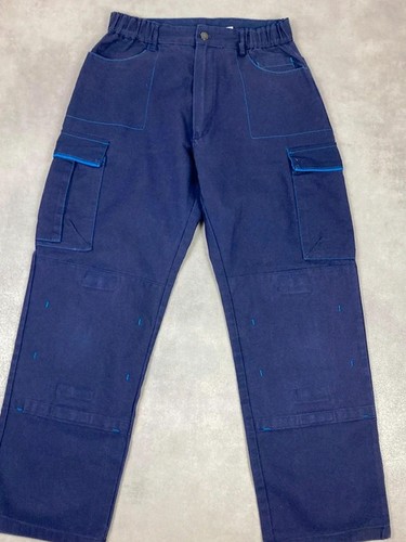 Pantalon cargo bleu marine - , de
