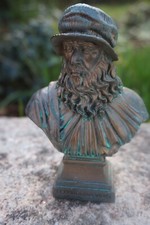 RE0466  FIGURINE STATUETTE REPRODUCTION BUSTE  LEONARD DE VINCI  JOCONDE PEINTRE