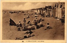 CPA Stella-Plage Les cabines