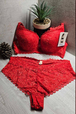 Ensemble soutien gorge Rouge