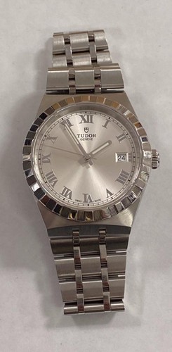 Tudor royal 28500 date silver - tudor,