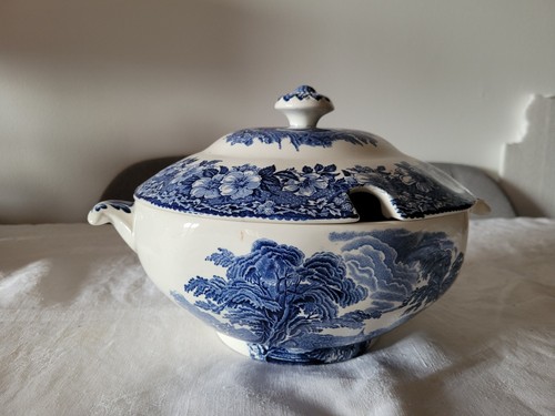 Soupière ancienne faïence - soupière,