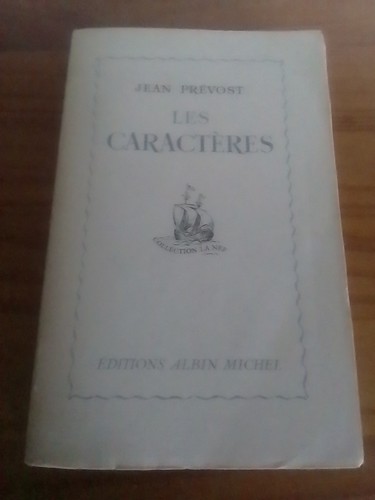 Les caractères prévost jean - les,