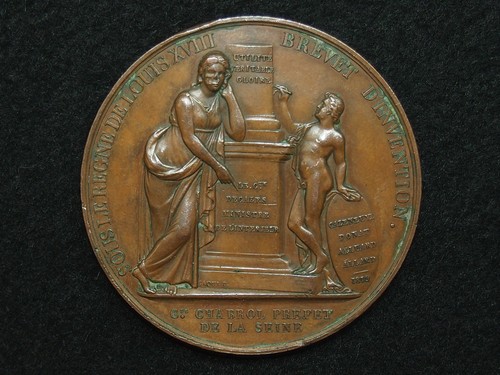 Medaille 51mm caque louis - cu.,