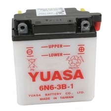 Batterie Moto Yuasa 6N6-3B-1 6V  6Ah pour  Honda CB 125 S , 1981 - 1985