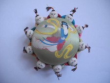 ancien pique aiguilles Chine couture déco vintage Chinese pin cushion sewing