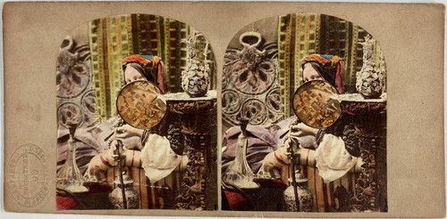 Femme dans salon oriental - dans, un