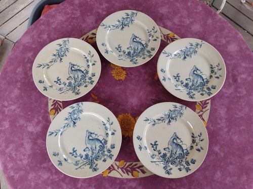 Assiettes plate terre fer - 5,