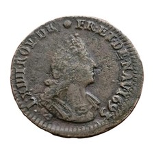 Louis XIIII Liard 1695 L Lille