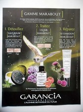 PUBLICITE-ADVERTISING :  GARANCIA Gamme Marabout  2015 Chouette Cosmétique