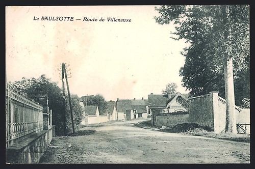 Cpa saulsotte route de - saulsotte,,