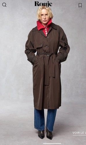 Trench femme rouje t40 - rouje,