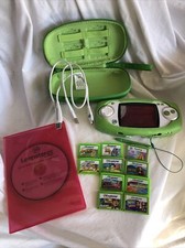 Leap Frog GS Explorer W/ Stylus -10 Games- Cords - Carrying Case And Bumper Pad