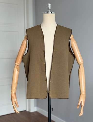 Gilet gilet marron vintage